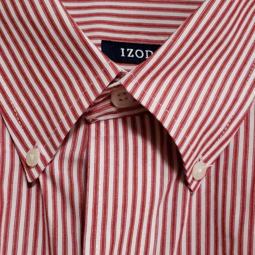 IZOD Men's Striped Button Down Shirt 